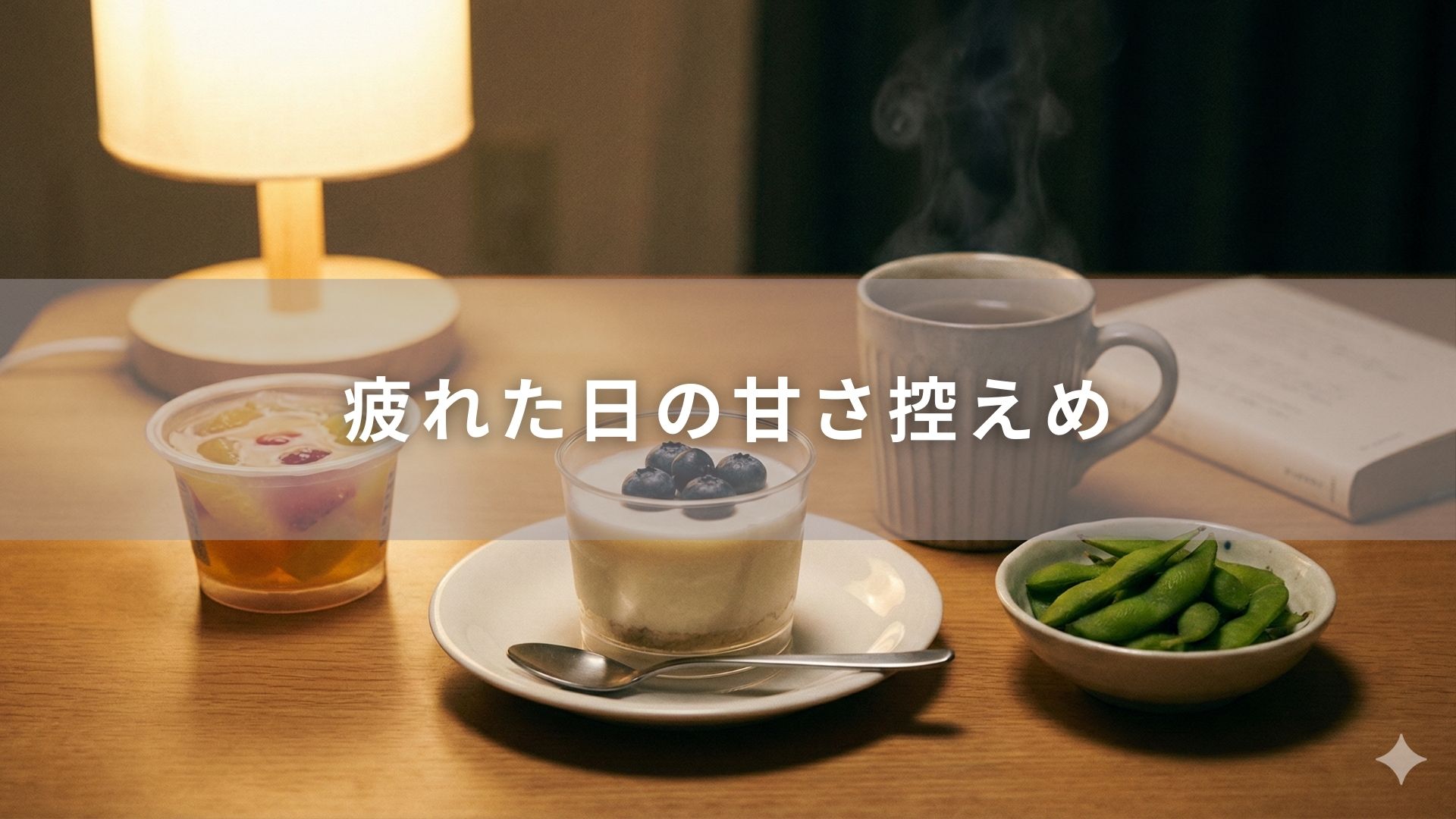 疲れた日の甘さ控えめスイーツ