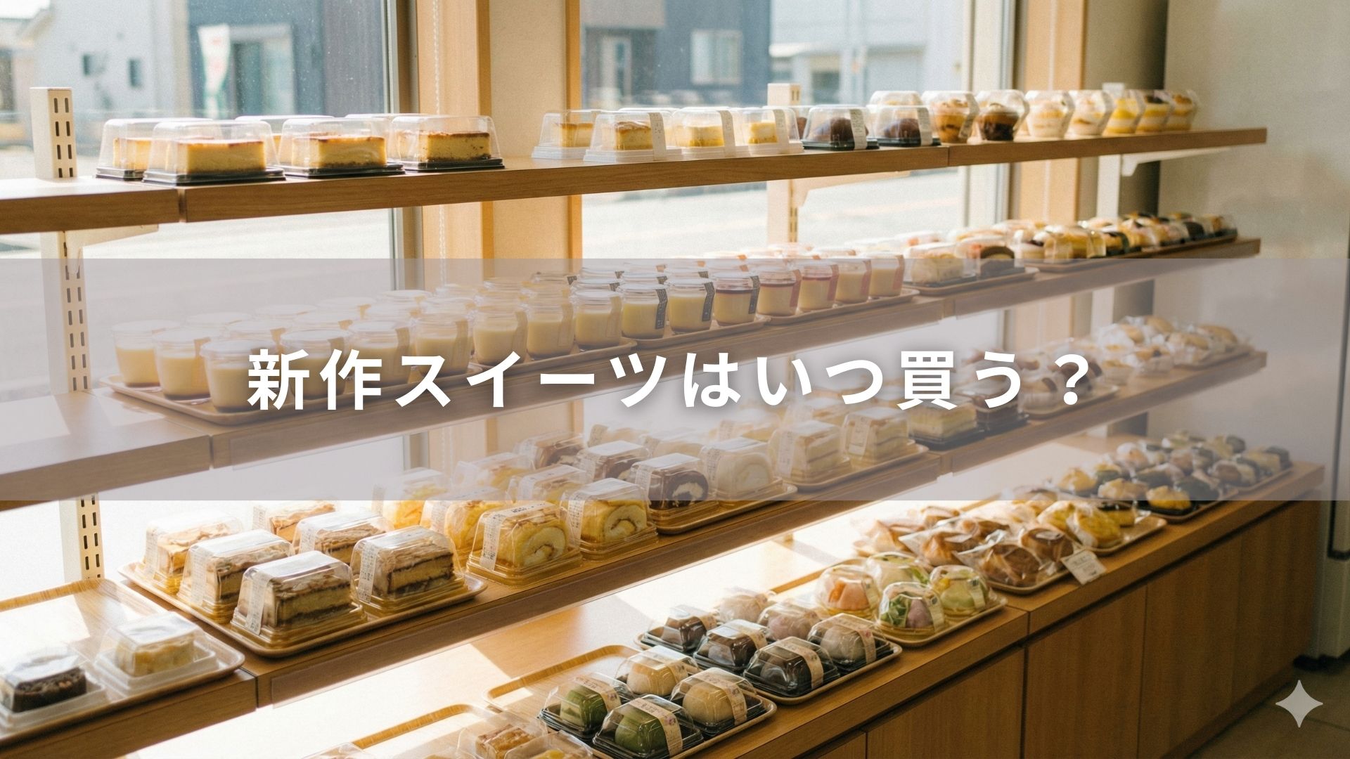 新作スイーツはいつ買う？