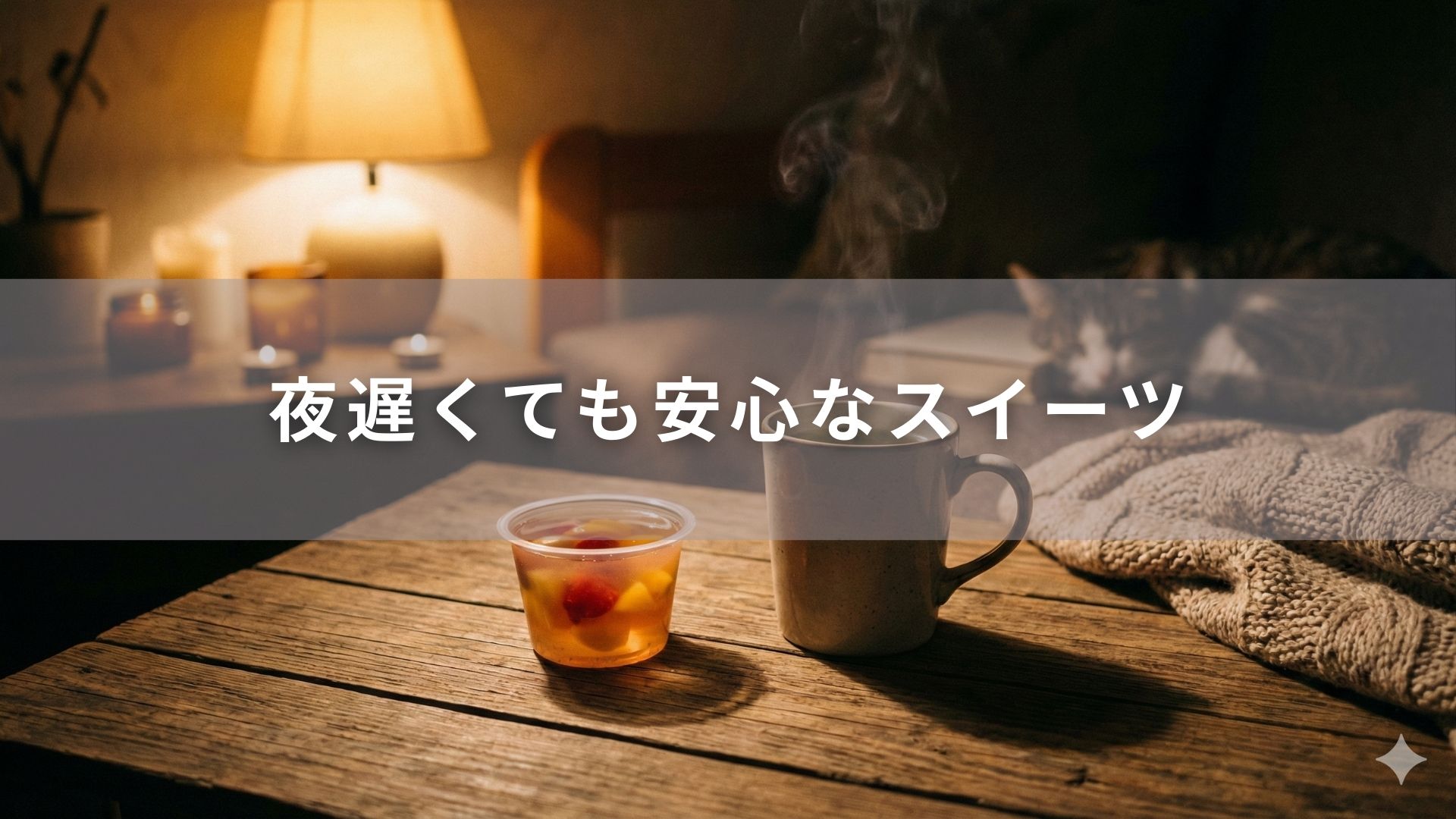 夜遅くても安心なスイーツ